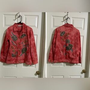 Draper's & Damon's vintage embroidered floral jacket size M